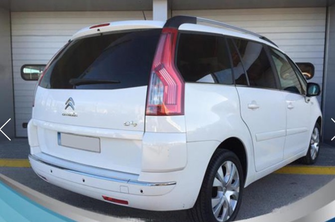 Left hand drive CITROEN C4 GRAND PICASSO 1.6 HDI 110 BHP MILLENIUM EDITION SPANISH REGISTERED